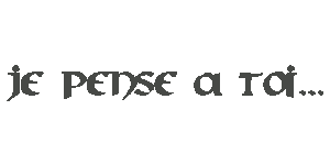 Gif animé je pense à toi noir